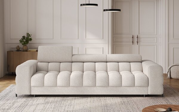 Canapea lemn masiv extensibilă Festello Personalizabila, 260 × 100 × 96 cm - amore35