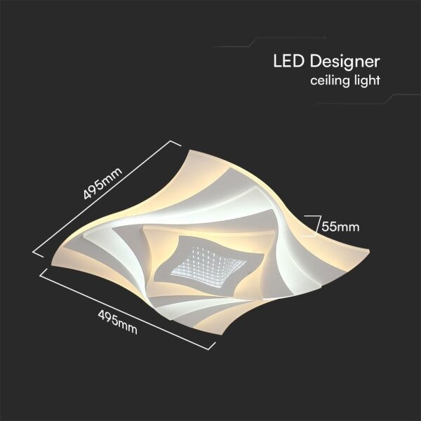 Plafonieră LED dimabilă LED/75W/230V 3000-6500K + telecomandă