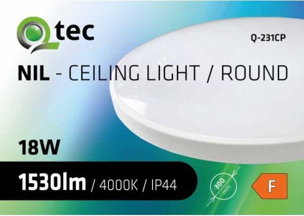 Plafonieră LED pentru baie CIRCLE LED/18W/230V 4000K d. 30 cm IP44 negru