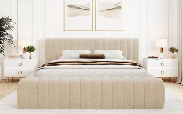 Pat lemn masiv Carilla 140/160/180x200 cm Personalizabil - 140x200