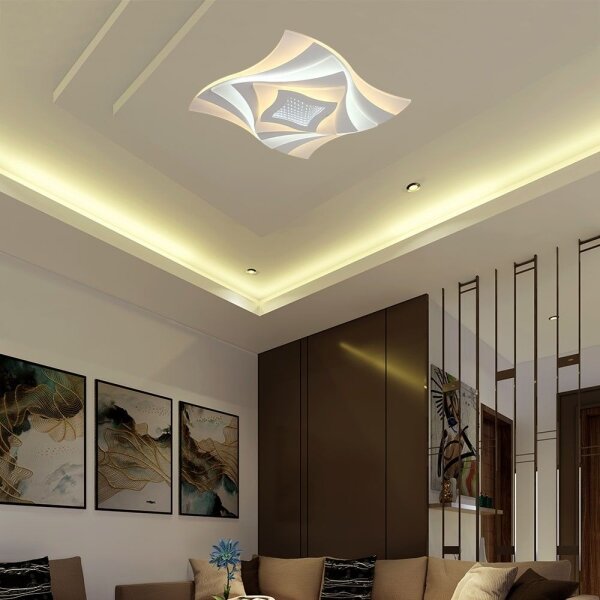 Plafonieră LED dimabilă LED/75W/230V 3000-6500K + telecomandă