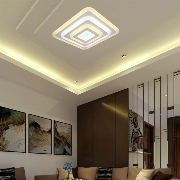 Plafonieră LED dimabilă LED/77W/230V 3000-6500K + telecomandă