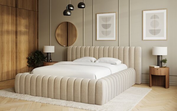 Pat lemn masiv Carilla 140/160/180x200 cm Personalizabil - 140x200