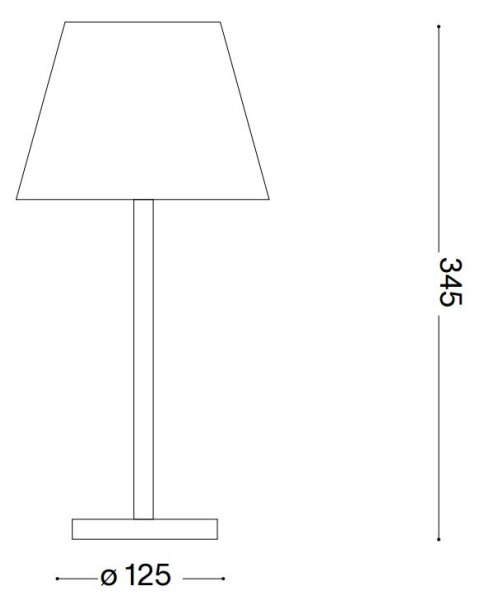 Ideal Lux - Lampă LED tactilă dimabilă LOLITA LED/2,8W/5V IP54 maro