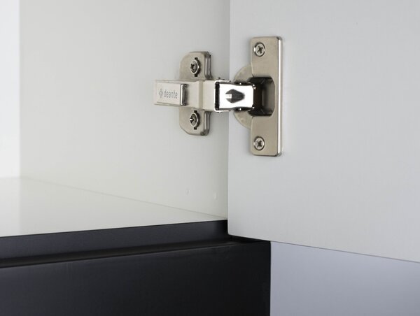 Deante Prizma, dulap înalt suspendat 350x350x1600 mm, negru mat, DEA-SDI_NSL1