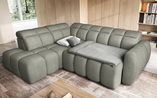 Colțar lemn masiv Falconn extensibil Personalizabil, 258 × 208 × 107 cm - Stânga