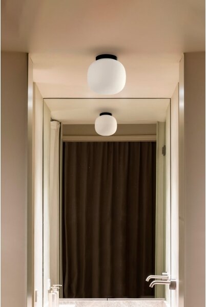 Plafonieră FARO 68611 AMELIA 1xE27/15W/230V IP44 alb/negru