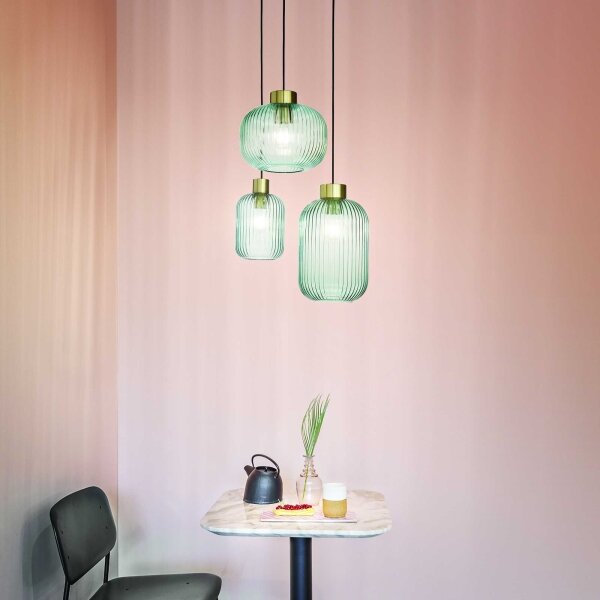 Lustră pe cablu Ideal Lux MINT 1xE27/60W/230V d. 24 cm verde