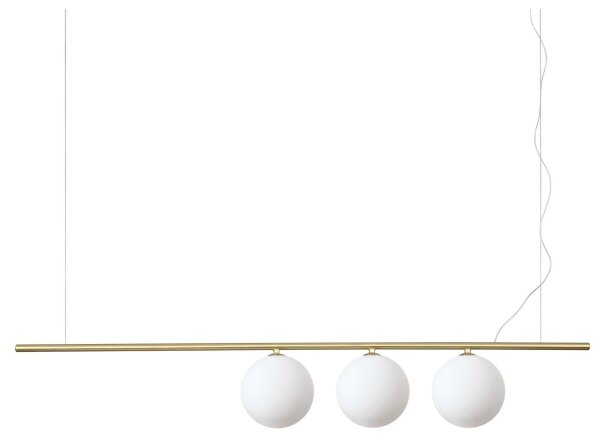 Lustră LED pe cablu Ideal Lux PERLINE 3xG9/3W/230V auriu