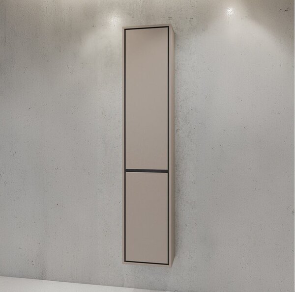 Dulap lemn masiv baie Irvella de perete, 172 × 72 × 30 cm - Alb