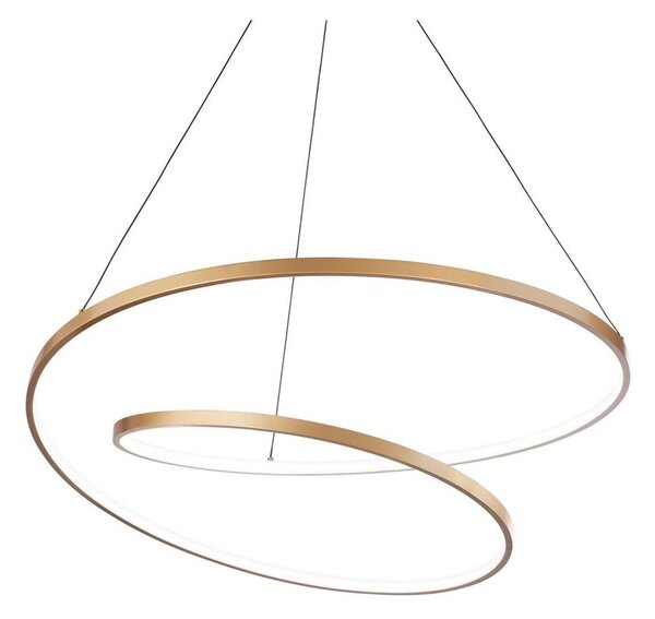Lustră LED pe cablu Ideal Lux OZ LED/55W/230V d. 80 cm auriu