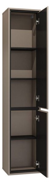 Dulap lemn masiv baie Irvella de perete, 172 × 72 × 30 cm - Alb