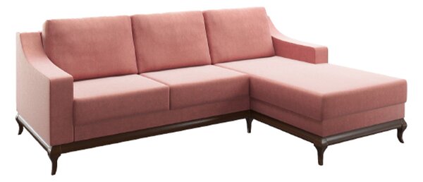 Colțar lemn masiv extensibil Nicola, 225 × 173 × 77 cm - Stânga