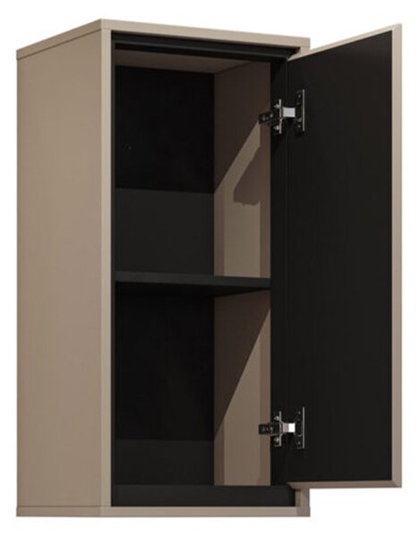 Dulap lemn masiv baie Irvella, 35 × 72 × 30 cm - Alb