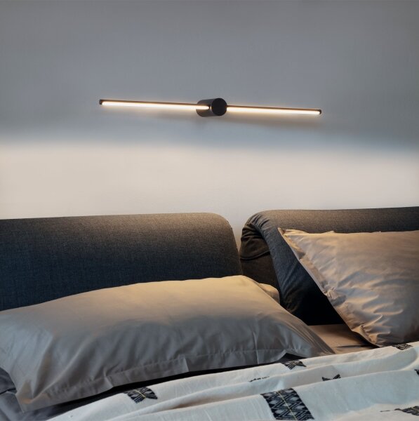 Aplică LED pentru oglindă de baie Ideal Lux FILO LED/12,5W/230V IP44 negru