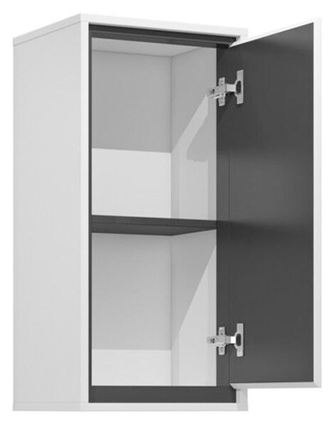 Dulap lemn masiv baie Irvella, 35 × 72 × 30 cm - Alb