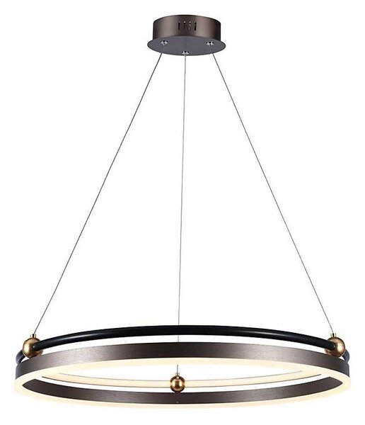 Lustră LED pe cablu LED/30W/230V 3000K d. 62 cm maro