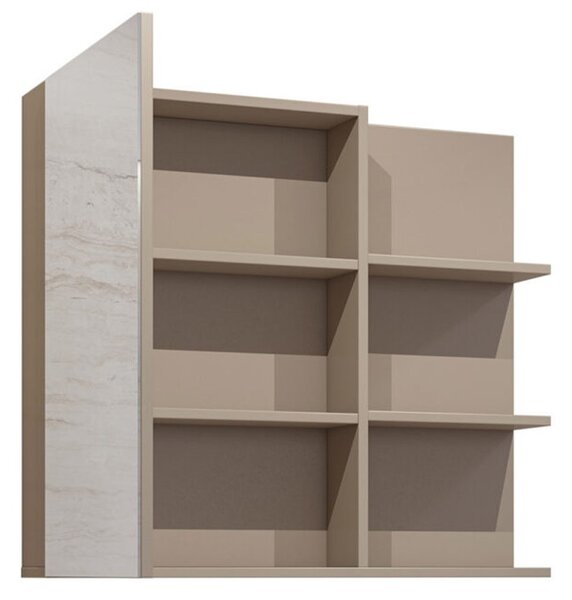 Dulap lemn masiv baie Irvella, 78 × 71 × 18 cm - Alb