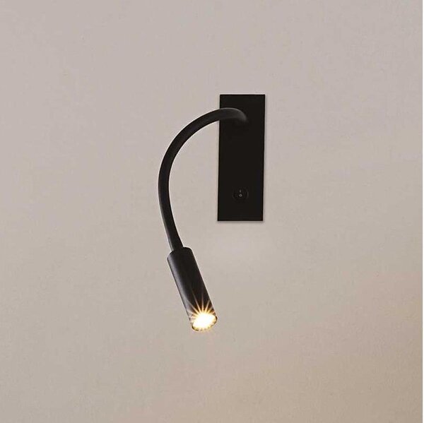 Ideal Lux - Lampă flexibilă IO LED/3W/230V CRI 90 negru