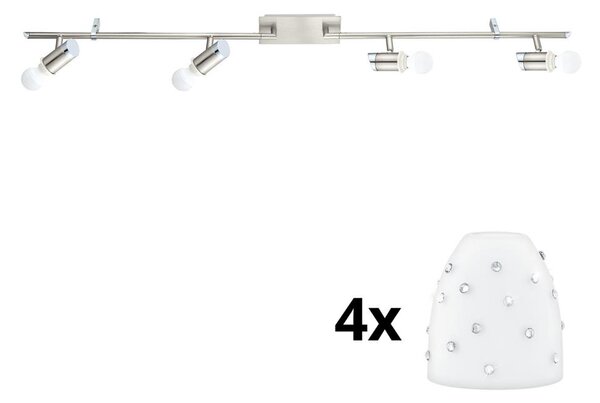 Spot LED Eglo MY CHOICE 4xE14/4W/230V crom/alb