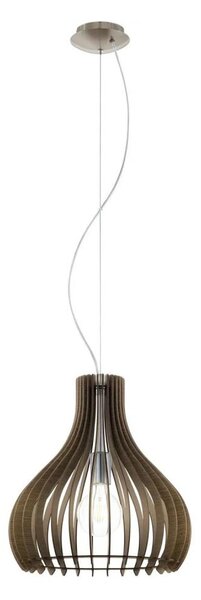 Lustră pe cablu Eglo 61917 TINDORI 1xE27/60W/230V d. 38 cm maro