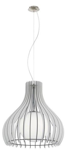 Lustră pe cablu Eglo 61715 TINDORI 1xE27/60W/230V d. 50 cm alb