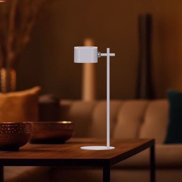 Lampă LED birou magnetică reglabilă 4în1 LED/3W/5V 3000-6000K 1800mAh albă