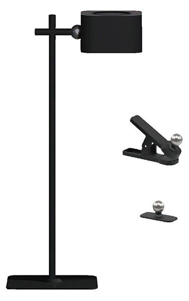 Lampă de birou LED magnetică reglabilă 4în1, 3W, 5V, 3000-6000K, 1800 mAh, negru