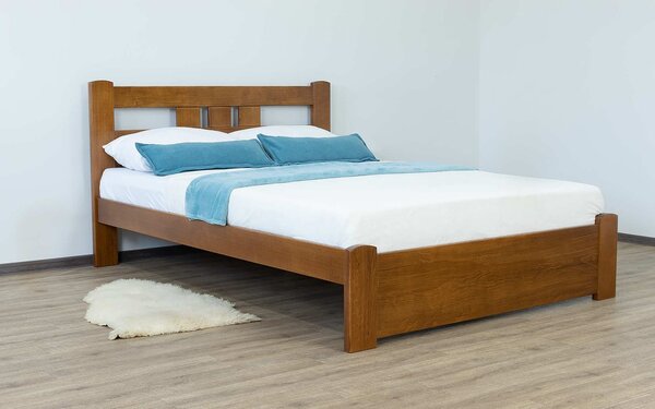 Pat lemn masiv Antico Hercule Fag tablie joasa - 140x200