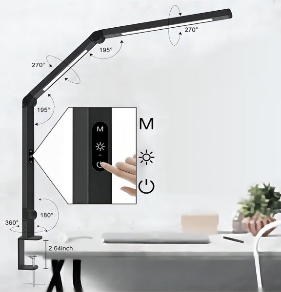 Lampă LED tactilă dimabilă de masă Brilagi VARIO LED/12W/230V 3000-6500K black
