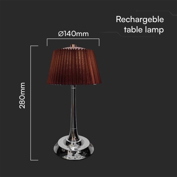 Lampă LED reîncărcabilă dimabilă de masă LED/1,5W/5V 3000/4000/6000K 1800 mAh maro