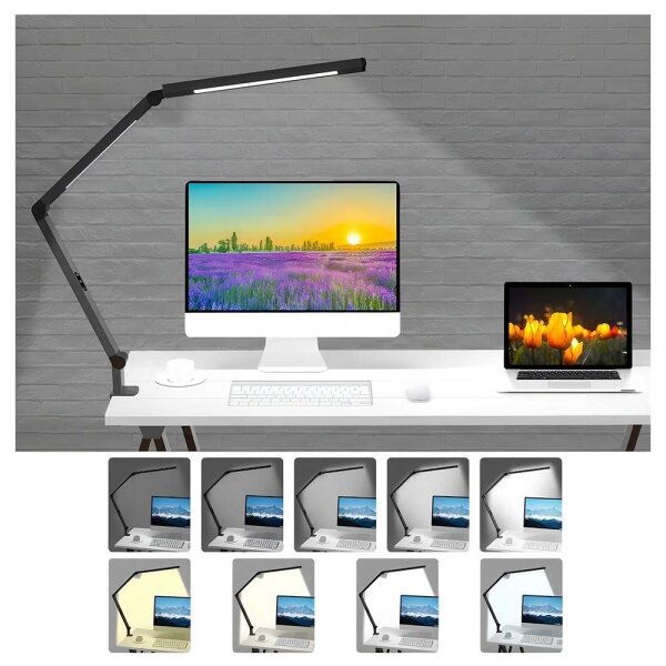 Lampă LED tactilă dimabilă de masă Brilagi VARIO LED/12W/230V 3000-6500K black