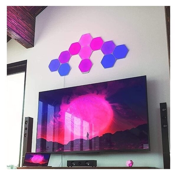 Nanoleaf NL42-6002HX-15PK - Set 15 panouri LED RGB dimabile, 2W, 230V
