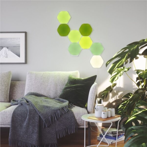 Nanoleaf NL42-6002HX-15PK - Set 15 panouri LED RGB dimabile, 2W, 230V