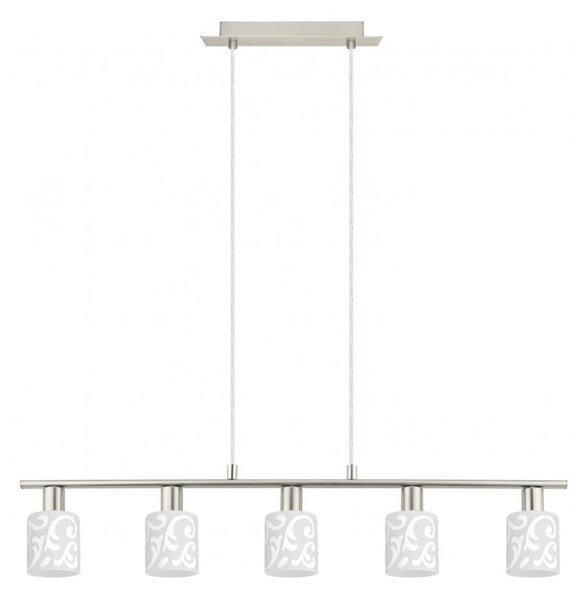 Lustră LED pe cablu Eglo MY CHOICE 5xE14/4W/230V crom/alb