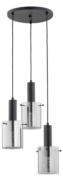 Lustră pe cablu CELIA 3xE27/60W/230V negru
