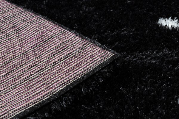 Covor FLUFFY 2370 shaggy puncte - antracit / alb