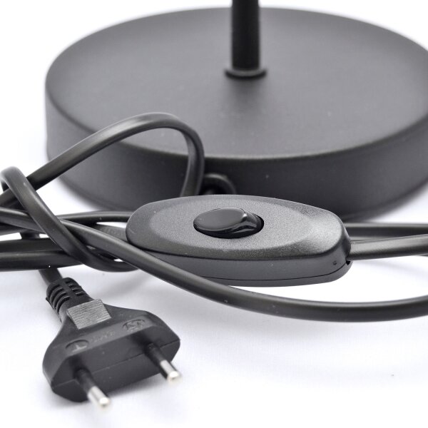 Lampă de masă MOON 1xE27/15W/230V negru