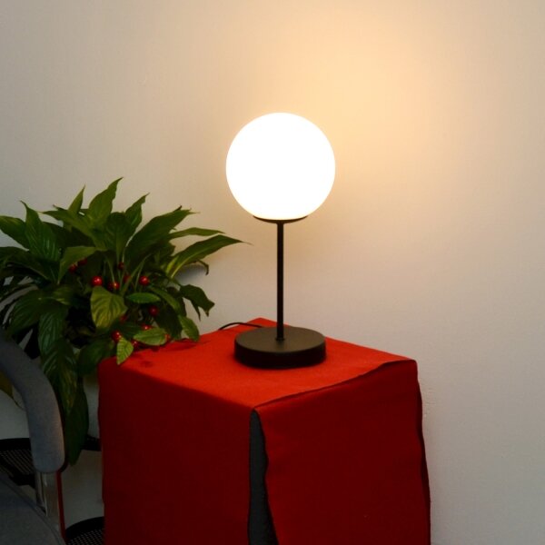 Lampă de masă MOON 1xE27/15W/230V negru