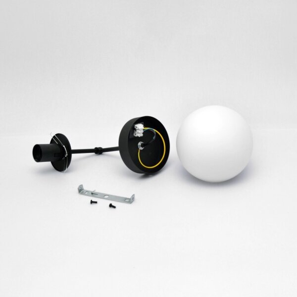 Lampă de perete MOON 1xE27/15W/230V negru