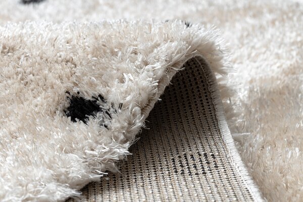 Covor FLUFFY 2370 shaggy puncte - krém / antracit
