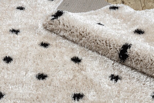 Covor FLUFFY 2370 shaggy puncte - krém / antracit