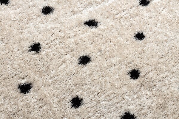 Covor FLUFFY 2370 shaggy puncte - krém / antracit