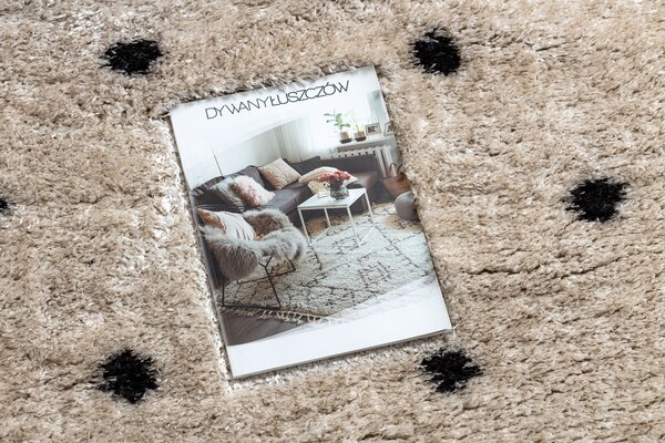 Covor FLUFFY 2370 shaggy puncte - krém / antracit