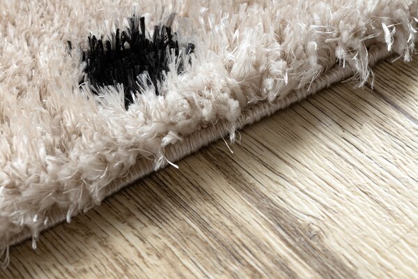 Covor FLUFFY 2370 shaggy puncte - krém / antracit