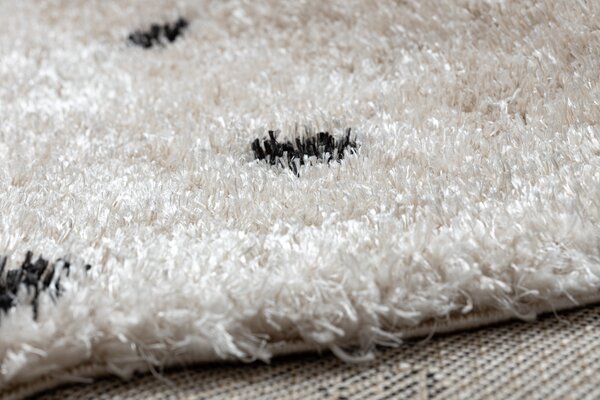 Covor FLUFFY 2370 shaggy puncte - krém / antracit