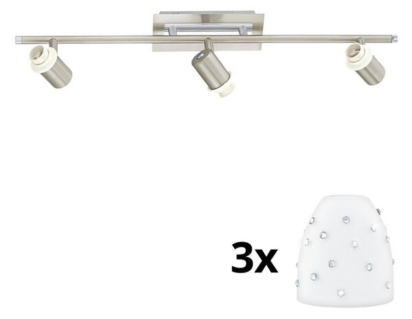 Spot LED Eglo MY CHOICE 3xE14/40W/230V crom/alb