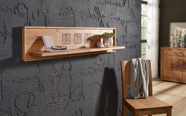 Raft lemn masiv suspendat Rustic Home 130/150/178 cm - 130×22×30 cm