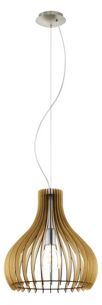 Lustră pe cablu Eglo 61916 TINDORI 1xE27/60W/230V d. 38 cm maro