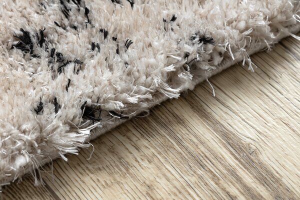 Covor FLUFFY 2372 shaggy sare si piper - krém / antracit